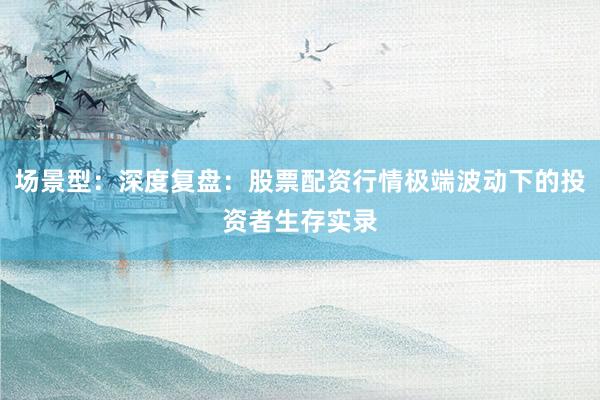 场景型：深度复盘：股票配资行情极端波动下的投资者生存实录